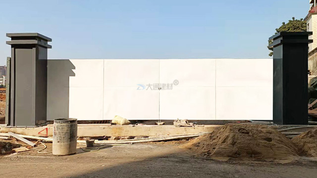 鋼結構烤漆工地雙開門 建筑工地大門 可定制化生產-工地大門-深圳市大通建材有限公司鋼圍擋生產定制廠家